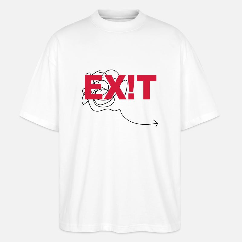 EXIT - T-shirt bio Blaster 2.0 coupe oversize Stanley/Stella Unisexe - blanc