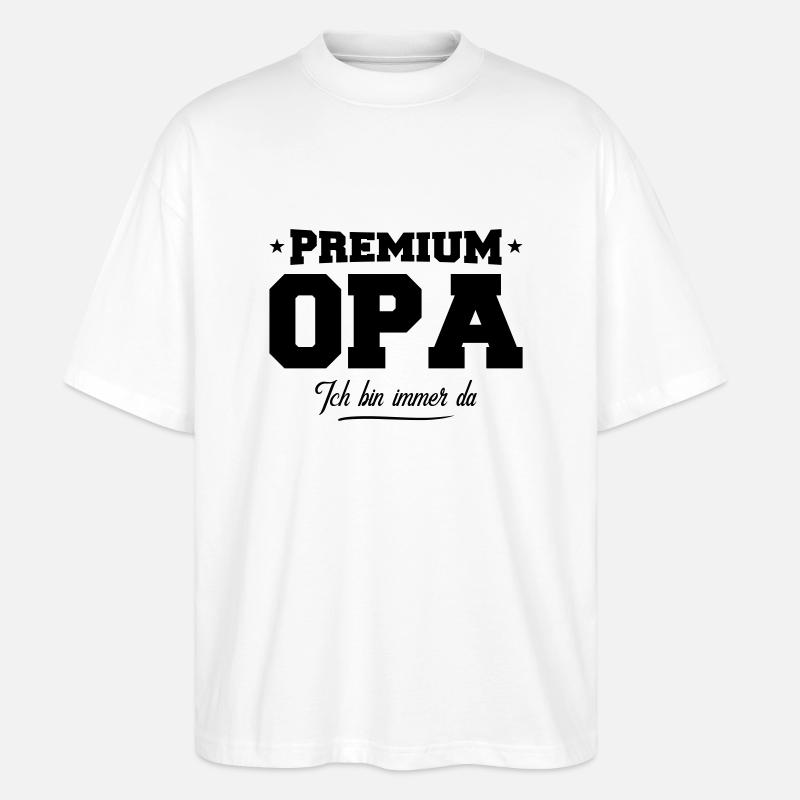 opa premium - Stanley/Stella Oversized Unisex Bio T-Shirt Blaster 2.0 - Weiß