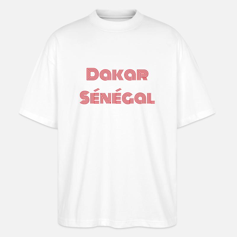 Dakar Sénégal - Stanley/Stella Oversized Unisex Bio T-Shirt Blaster 2.0 - Weiß