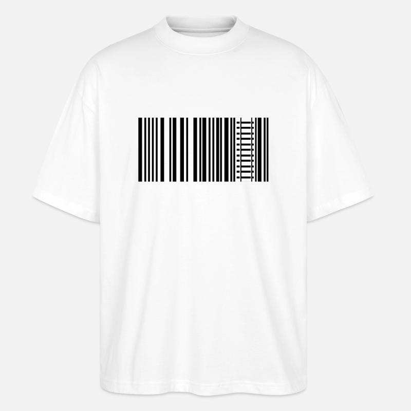 Eisenbahn Schiene Bahner Modeleisenbahn - Stanley/Stella Oversized Unisex Bio T-Shirt Blaster 2.0 - Weiß