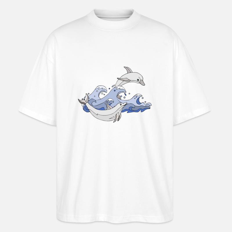 Delphine - Stanley/Stella Oversized Unisex Bio T-Shirt Blaster 2.0 - Weiß