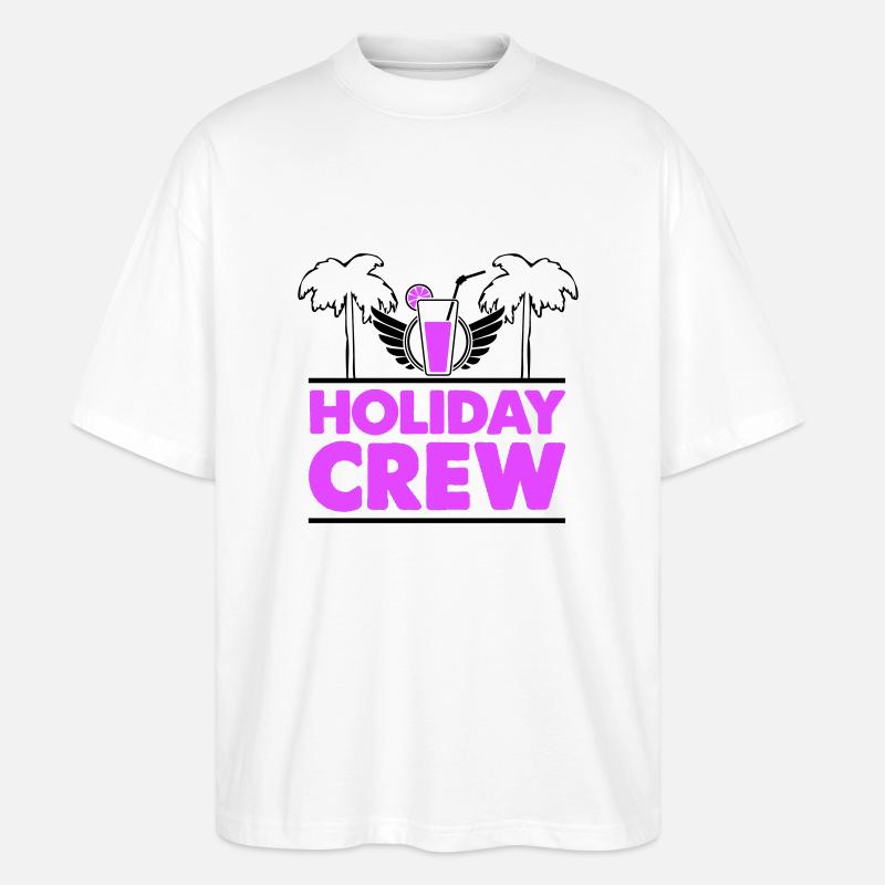 Holiday Crew - Stanley/Stella Oversized Unisex Bio T-Shirt Blaster 2.0 - Weiß