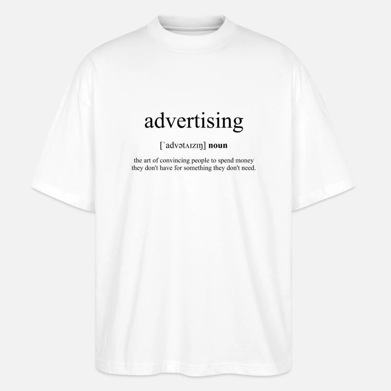 Advertising | Werbung Definition Dictionary - Stanley/Stella Oversized Unisex Bio T-Shirt Blaster 2.0 - Weiß