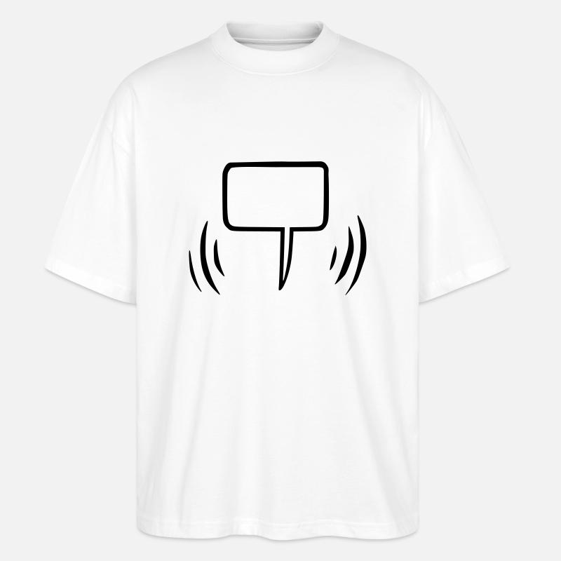 Bulle vide - T-shirt bio Blaster 2.0 coupe oversize Stanley/Stella Unisexe - blanc