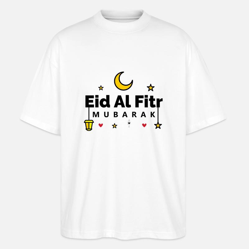 Islam Eid Mubarak - Stanley/Stella Oversized Unisex Bio T-Shirt Blaster 2.0 - Weiß