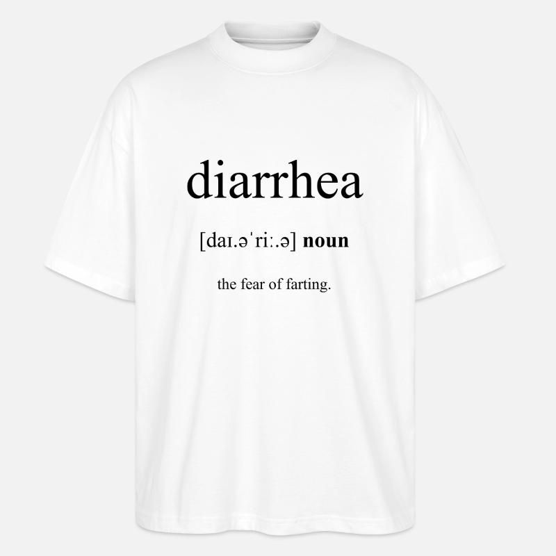 Diarrhea Definition Dictionary - Stanley/Stella Oversized Unisex Bio T-Shirt Blaster 2.0 - Weiß