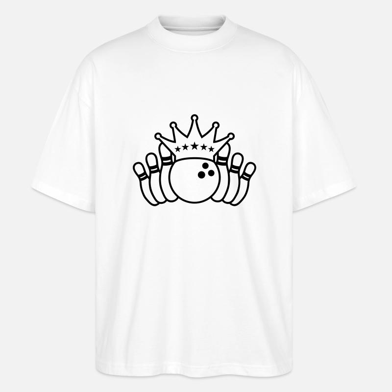 bowling_king - Stanley/Stella Oversized Unisex Bio T-Shirt Blaster 2.0 - Weiß