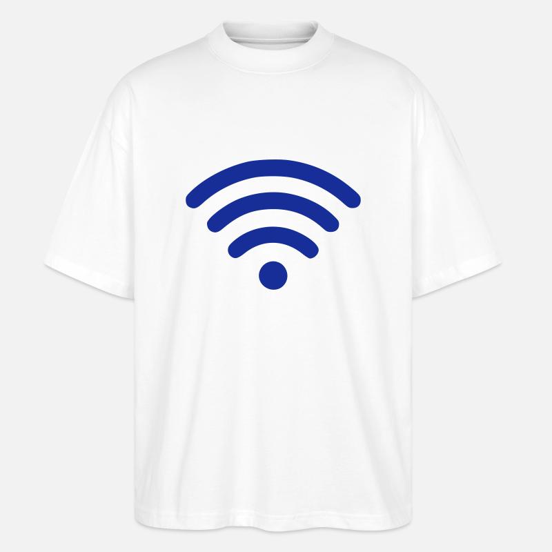 wlan - Stanley/Stella Oversized Unisex Bio T-Shirt Blaster 2.0 - Weiß