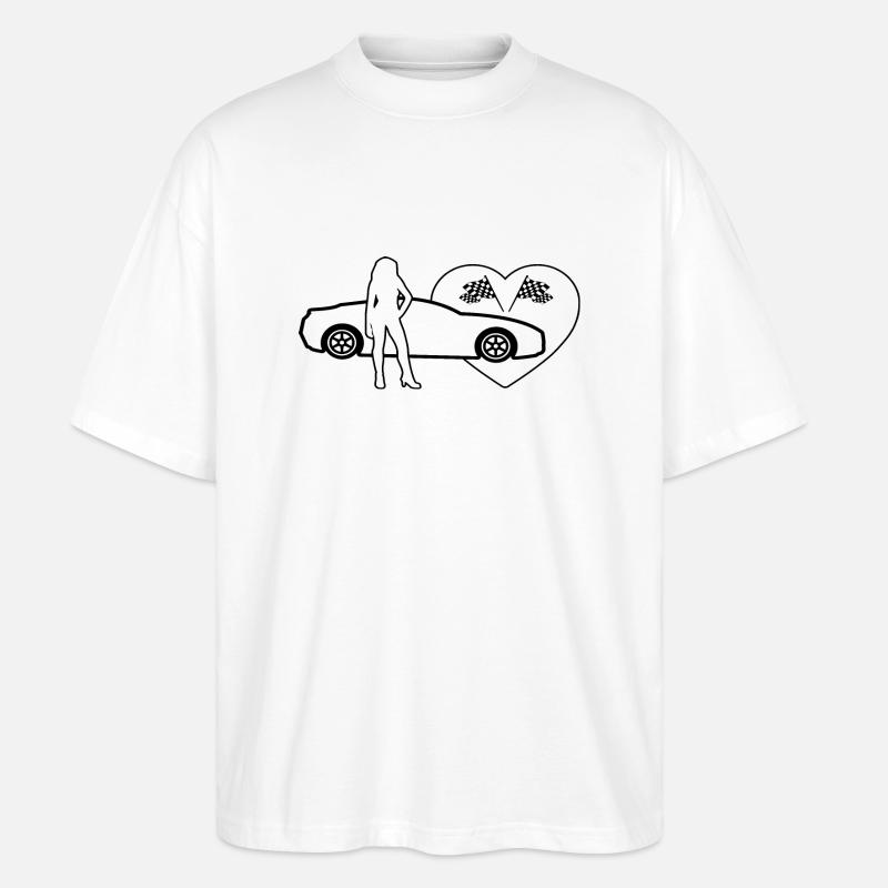 Auto - Stanley/Stella Oversized Unisex Bio T-Shirt Blaster 2.0 - Weiß