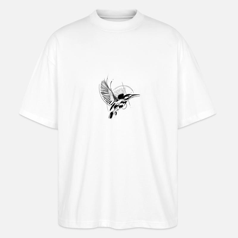 Eisvogel - Stanley/Stella Oversized Unisex Bio T-Shirt Blaster 2.0 - Weiß