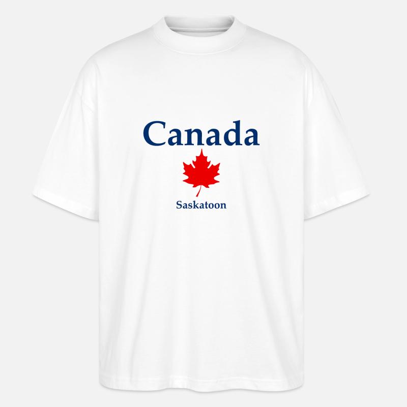 Saskatoon - Saskatchewan - Canada - Kanada - Stanley/Stella Oversized Unisex Bio T-Shirt Blaster 2.0 - Weiß