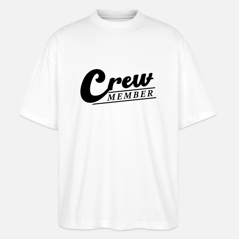 crew member - Stanley/Stella Oversized Unisex Bio T-Shirt Blaster 2.0 - Weiß