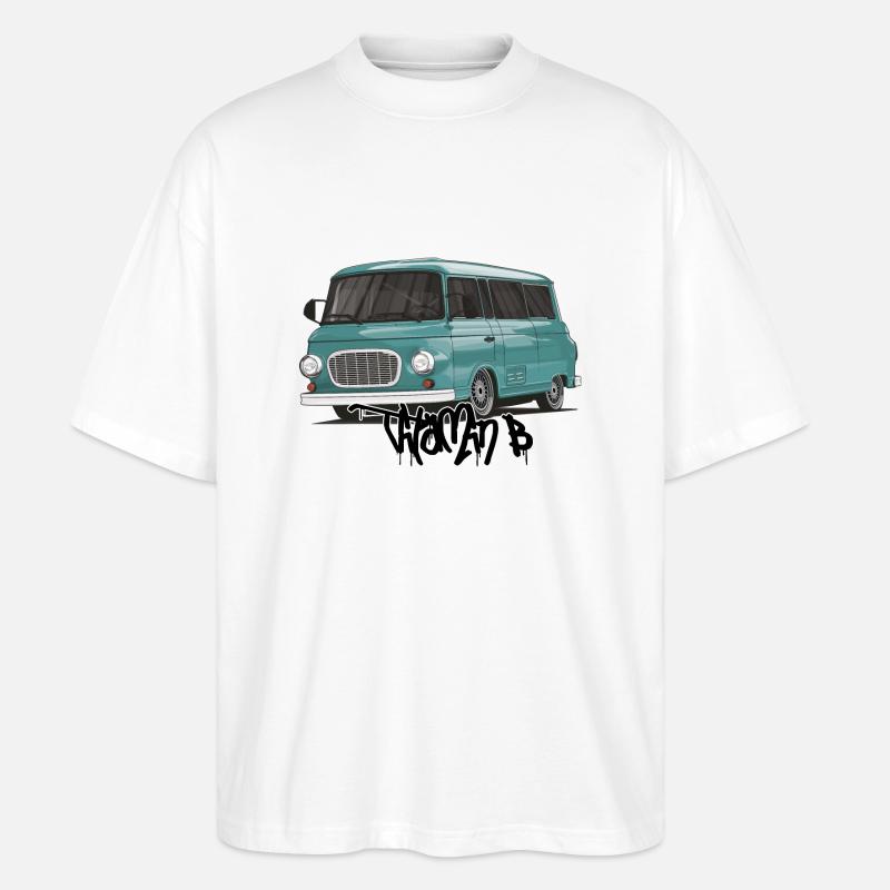 Barkas B1000 // Illustration - T-shirt bio Blaster 2.0 coupe oversize Stanley/Stella Unisexe - blanc
