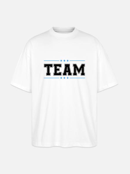 Team 02 - Stanley/Stella Oversized Unisex Organic T-shirt Blaster 2.0 - white