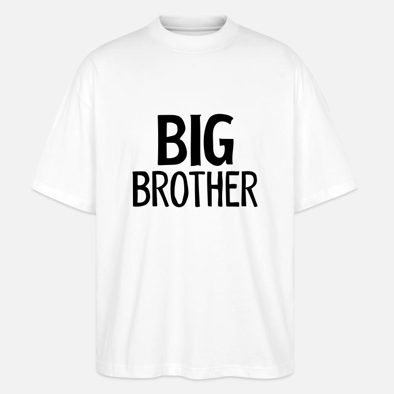 großer Bruder - Stanley/Stella Oversized Unisex Bio T-Shirt Blaster 2.0 - Weiß