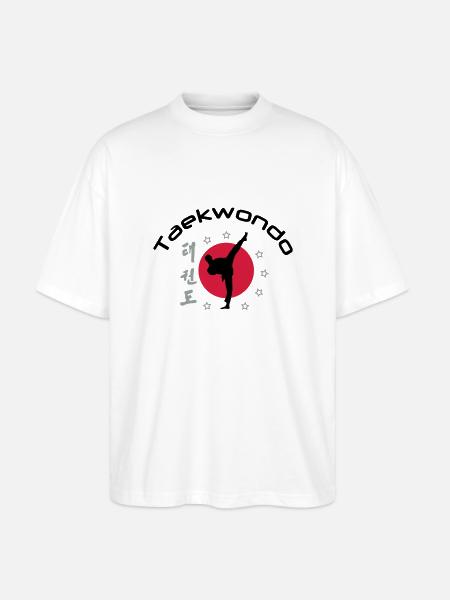 taekwondo_3 - Stanley/Stella Oversized Unisex Organic T-shirt Blaster 2.0 - white