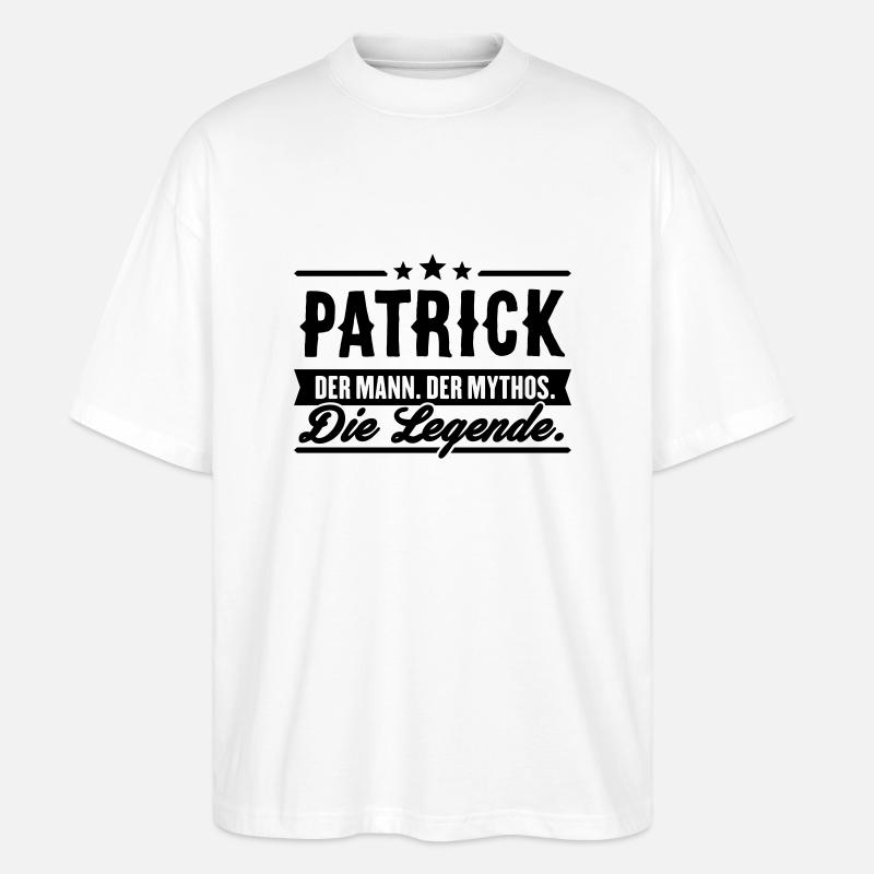 Man Myth Legend Patrick - T-shirt bio Blaster 2.0 coupe oversize Stanley/Stella Unisexe - blanc
