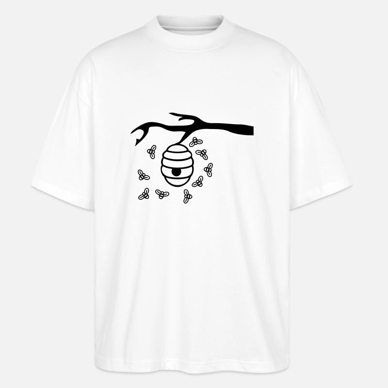 Beehive Branch - Stanley/Stella Oversized Unisex Bio T-Shirt Blaster 2.0 - Weiß