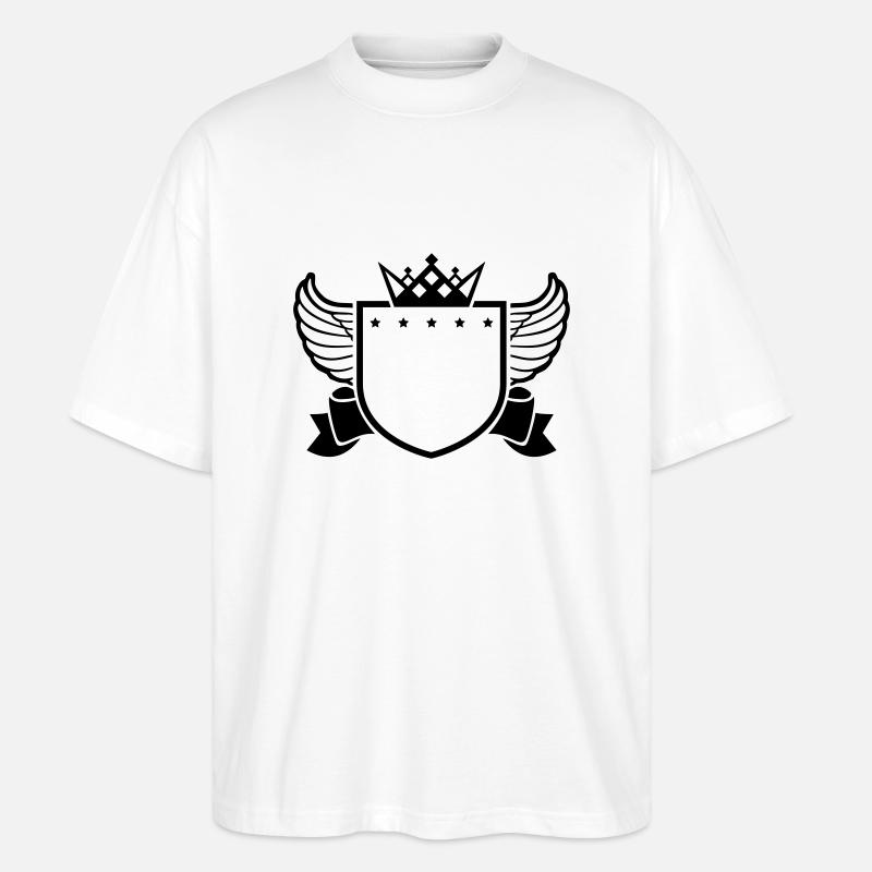 shield_empty_di1 - Stanley/Stella Oversized Unisex Organic T-shirt Blaster 2.0 - white