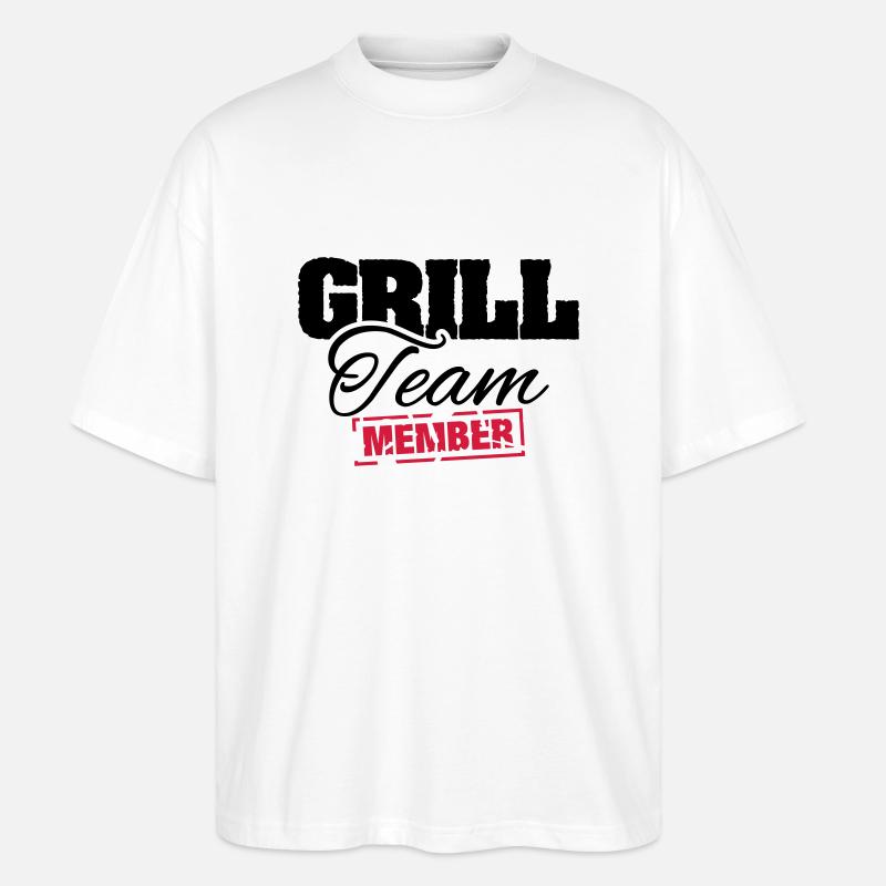 grill_team_member_su2 - Stanley/Stella Oversized Unisex Bio T-Shirt Blaster 2.0 - Weiß