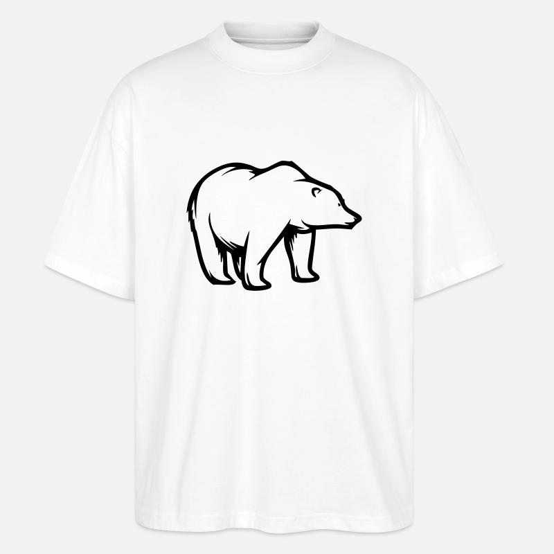 bär - Stanley/Stella Oversized Unisex Bio T-Shirt Blaster 2.0 - Weiß