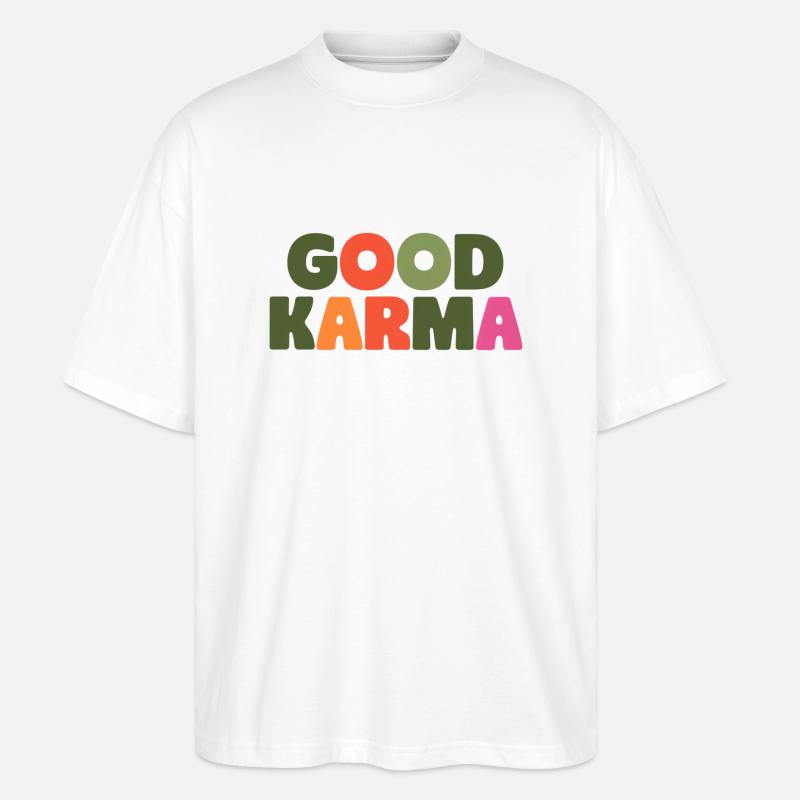 Gutes Karma - Stanley/Stella Oversized Unisex Bio T-Shirt Blaster 2.0 - Weiß