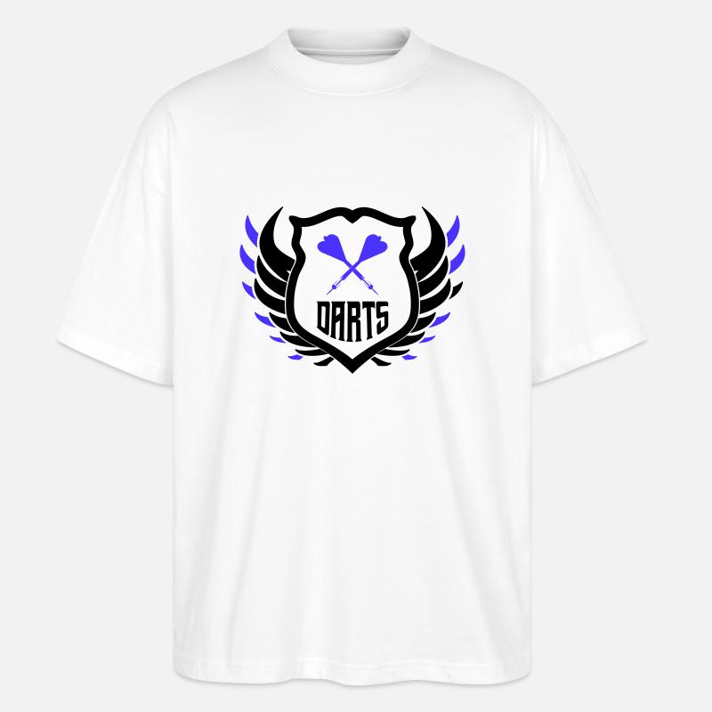 Écusson des fléchettes - T-shirt bio Blaster 2.0 coupe oversize Stanley/Stella Unisexe - blanc