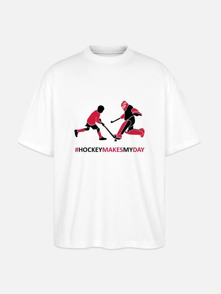 Goalkeeper and player - Stanley/Stella Oversized Unisex Organic T-shirt Blaster 2.0 - white