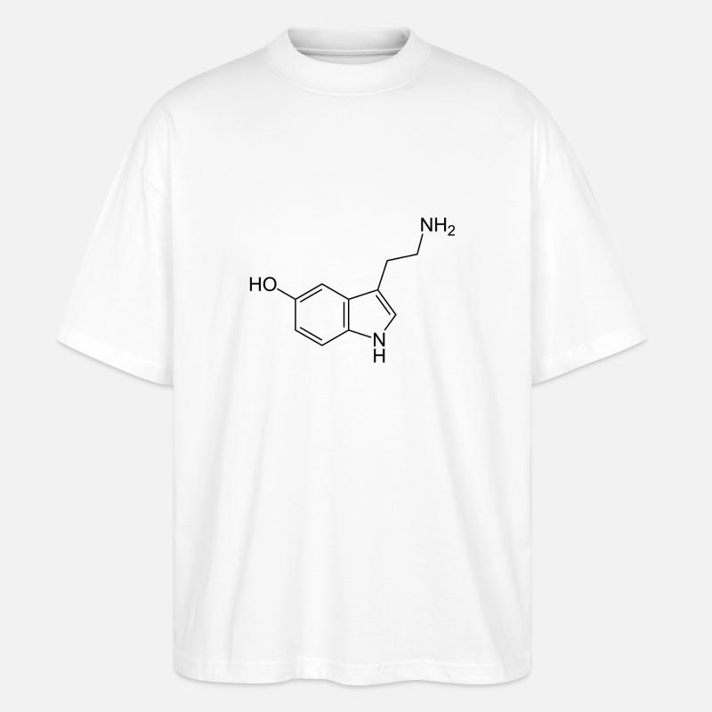 Serotonin - Stanley/Stella Oversized Unisex Bio T-Shirt Blaster 2.0 - Weiß