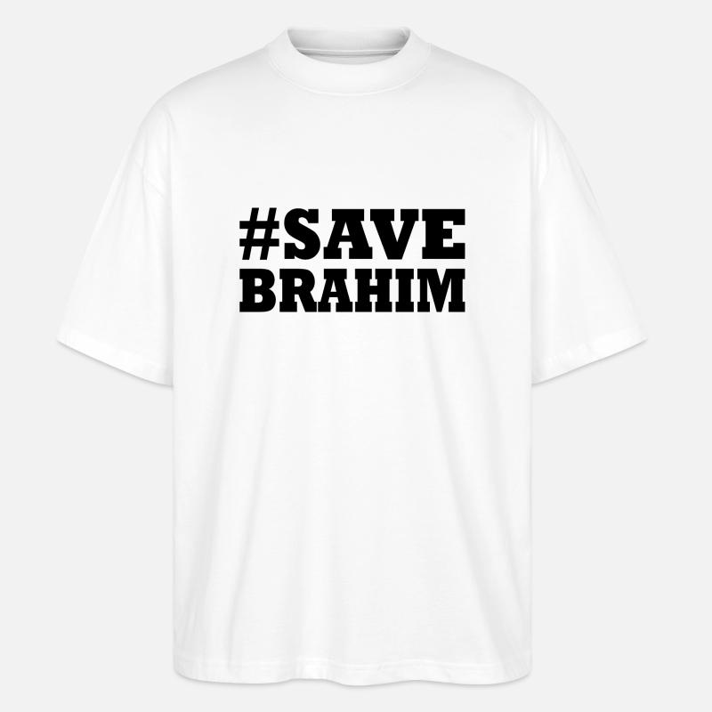 Save brahim - Stanley/Stella Oversized Unisex Bio T-Shirt Blaster 2.0 - Weiß
