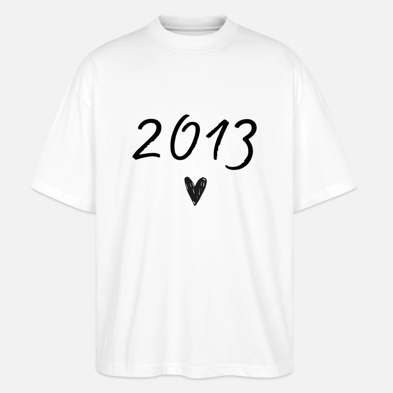 Herzjubiläum 2013 - Stanley/Stella Oversized Unisex Bio T-Shirt Blaster 2.0 - Weiß