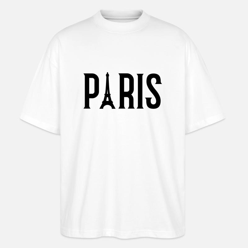 paris - Stanley/Stella Oversized Unisex Bio T-Shirt Blaster 2.0 - Weiß