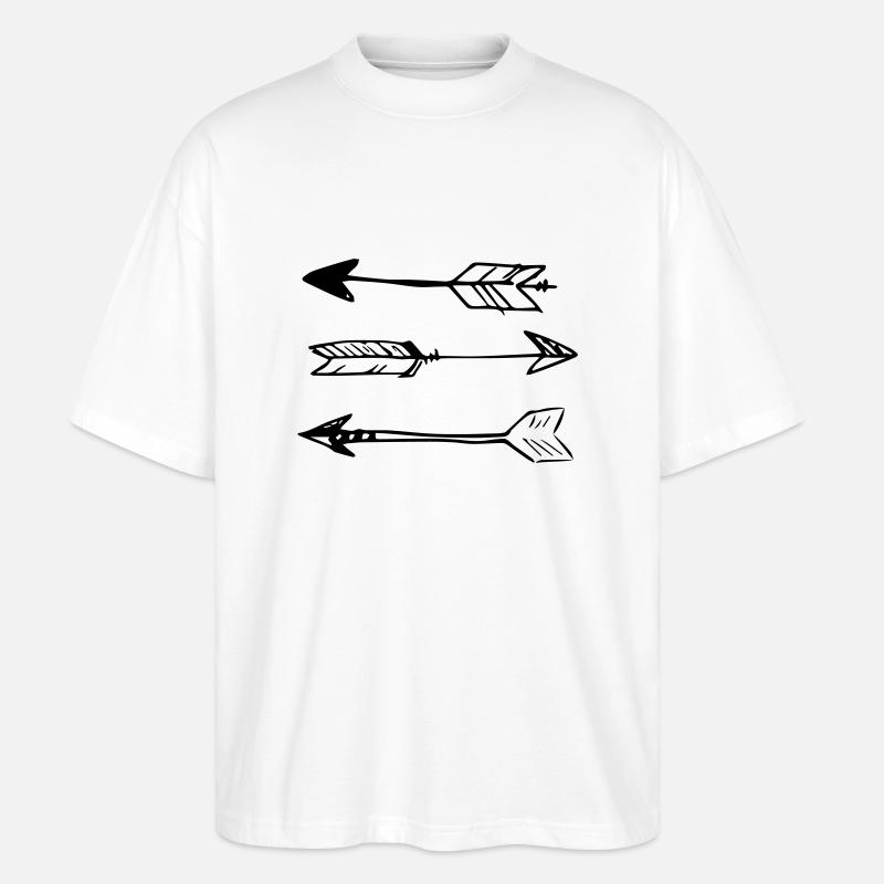 Arrows - Stanley/Stella Oversized Unisex Bio T-Shirt Blaster 2.0 - Weiß
