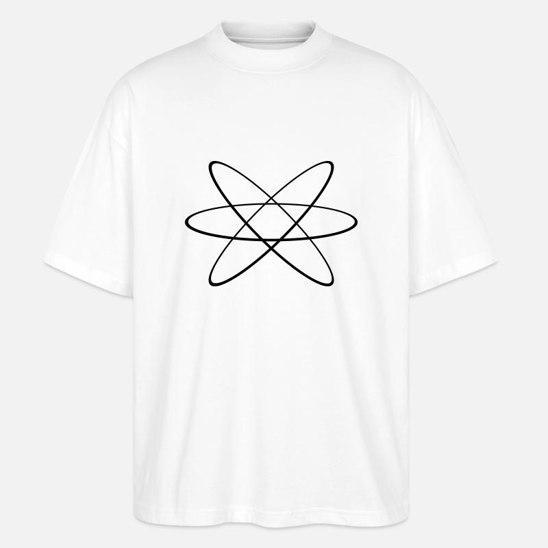 Atom 1c - Stanley/Stella Oversized Unisex Bio T-Shirt Blaster 2.0 - Weiß