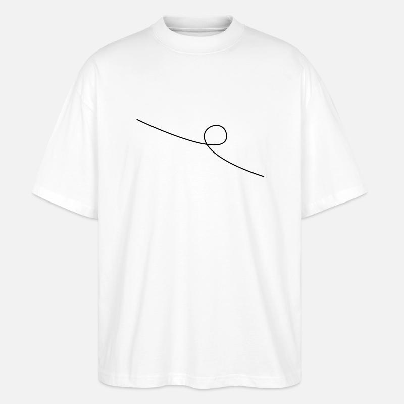 Looping the loop - Stanley/Stella Oversized Unisex Organic T-shirt Blaster 2.0 - white