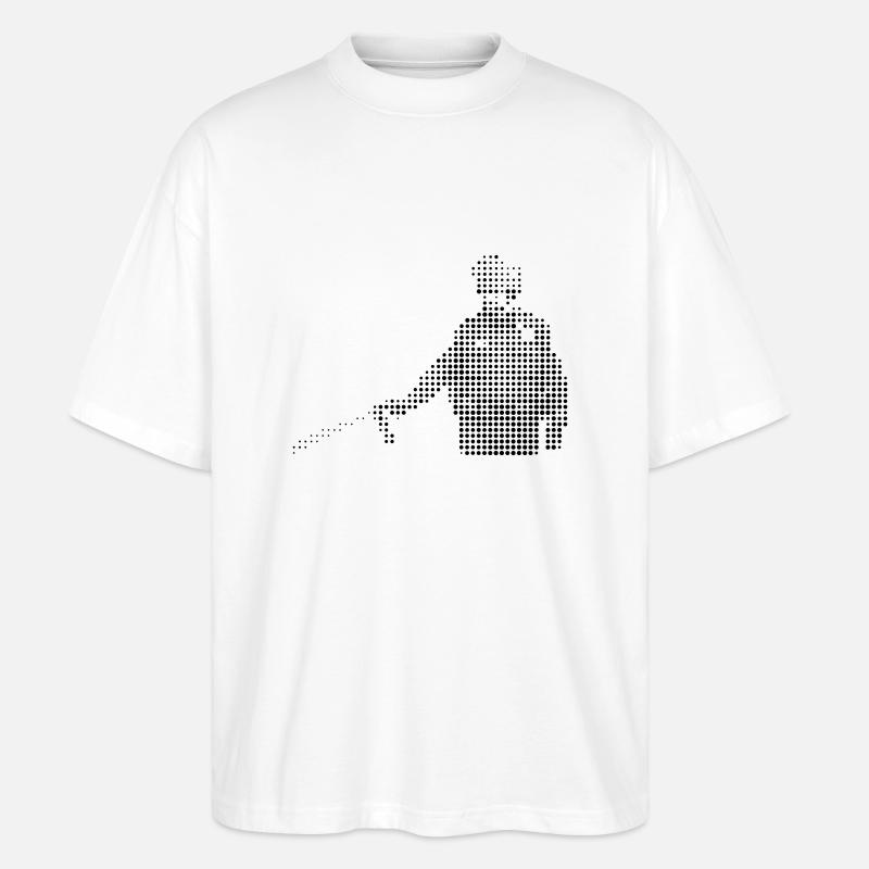 Bekannte Personen: Sergeant Pepperspray - Stanley/Stella Oversized Unisex Bio T-Shirt Blaster 2.0 - Weiß
