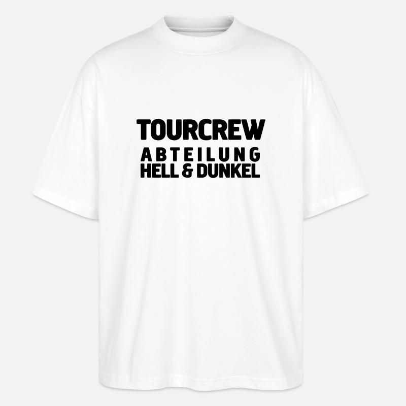 tourcrew light - Stanley/Stella Oversized Unisex Bio T-Shirt Blaster 2.0 - Weiß