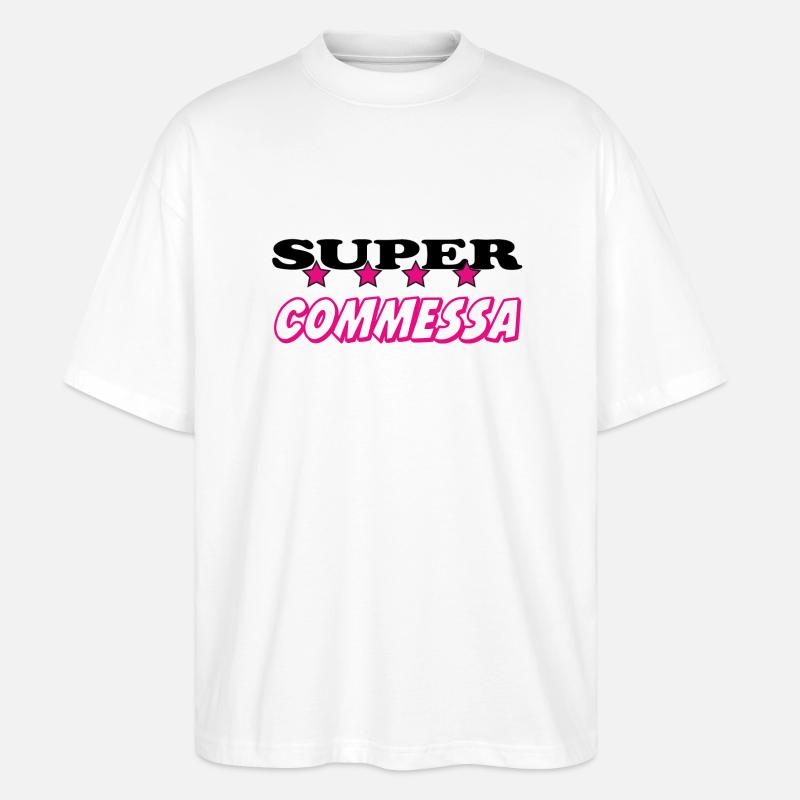 Commessa - Stanley/Stella Oversized Unisex Bio T-Shirt Blaster 2.0 - Weiß