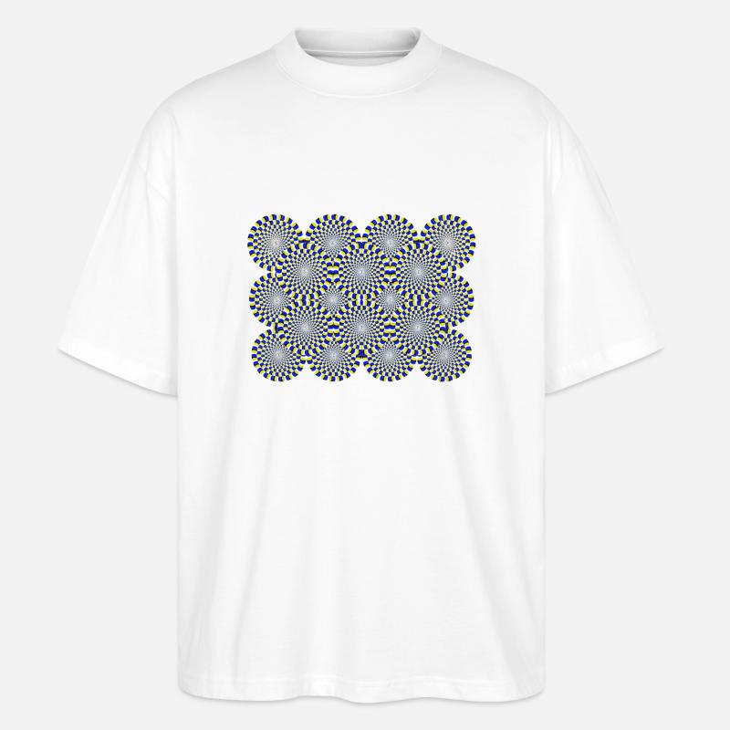 Optische Täuschung Optical illusion Psychedelisch - Stanley/Stella Oversized Unisex Bio T-Shirt Blaster 2.0 - Weiß