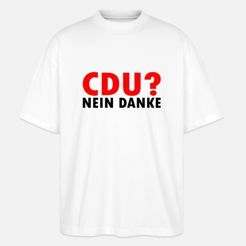 Cdu - Stanley/Stella Oversized Unisex Bio T-Shirt Blaster 2.0 - Weiß