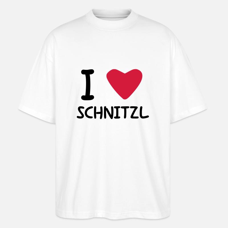 I love Schnitzl - Stanley/Stella Oversized Unisex Bio T-Shirt Blaster 2.0 - Weiß