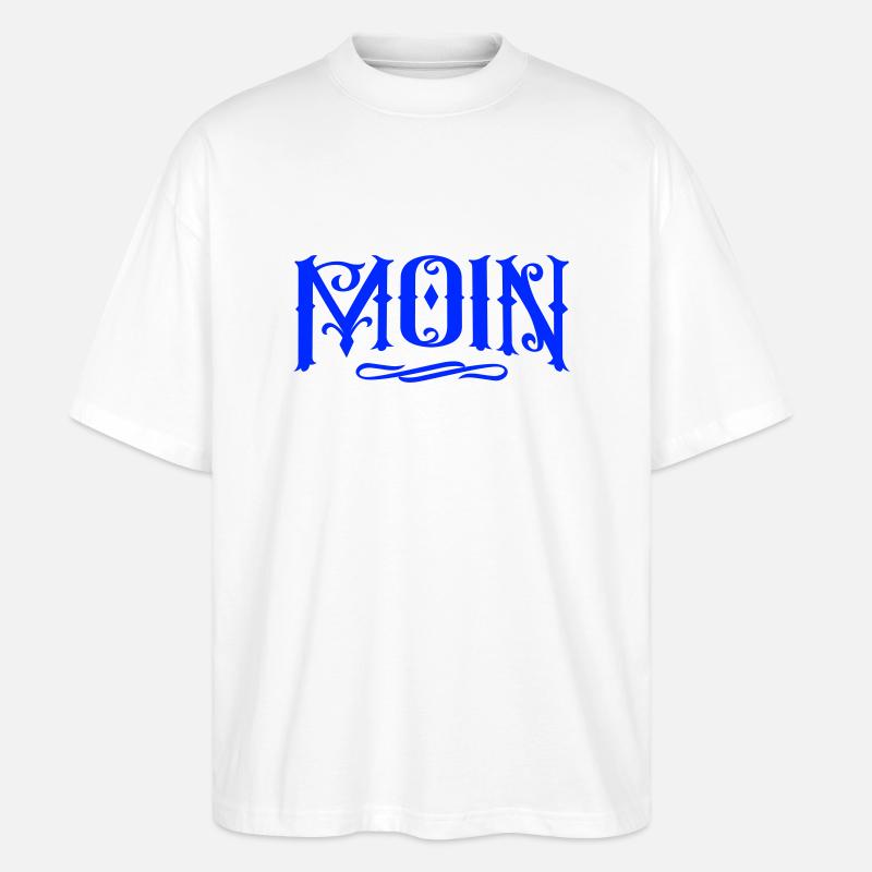 moin - Stanley/Stella Oversized Unisex Bio T-Shirt Blaster 2.0 - Weiß