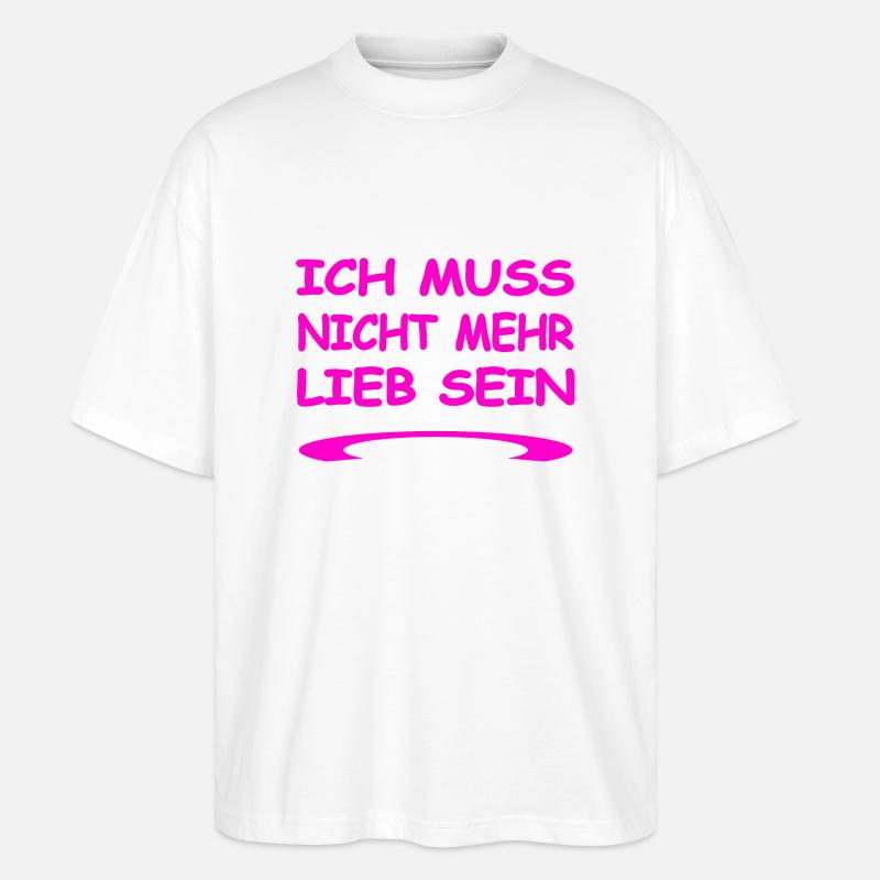 Liebe - Stanley/Stella Oversized Unisex Bio T-Shirt Blaster 2.0 - Weiß