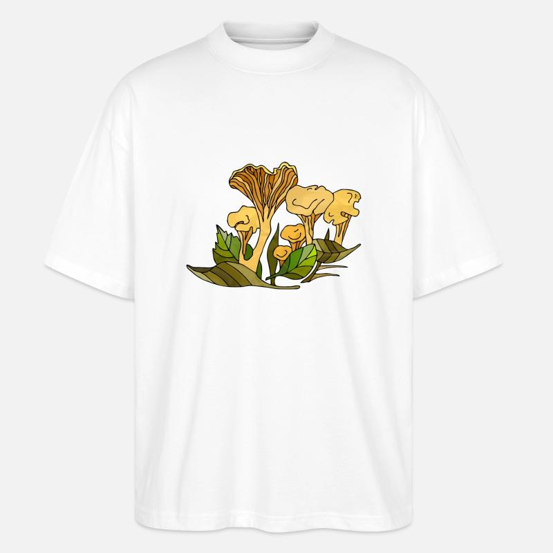 Pilze - Stanley/Stella Oversized Unisex Bio T-Shirt Blaster 2.0 - Weiß