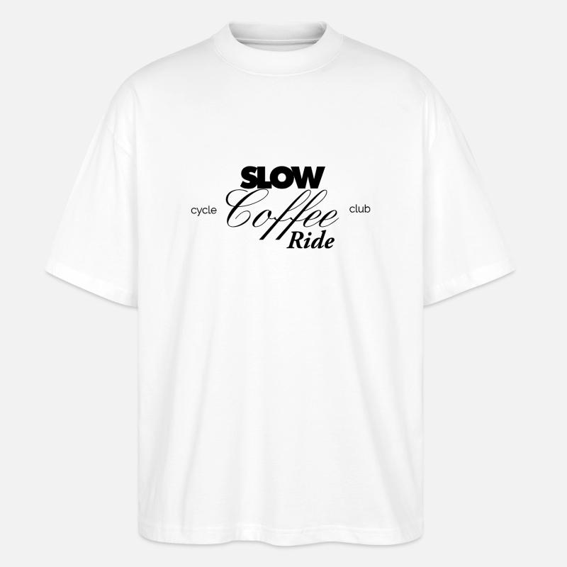 Coffee Ride - Stanley/Stella Oversized Unisex Bio T-Shirt Blaster 2.0 - Weiß