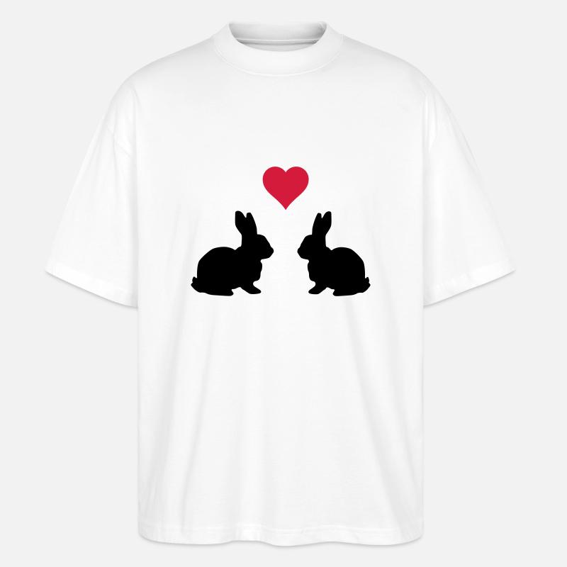 Love Hasen - Stanley/Stella Oversized Unisex Bio T-Shirt Blaster 2.0 - Weiß