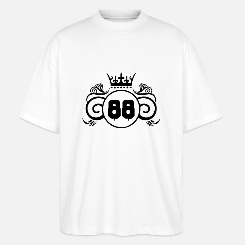 wappen 88 - Stanley/Stella Oversized Unisex Bio T-Shirt Blaster 2.0 - Weiß