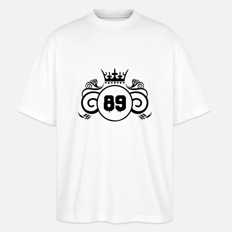 wappen 89 - Stanley/Stella Oversized Unisex Bio T-Shirt Blaster 2.0 - Weiß