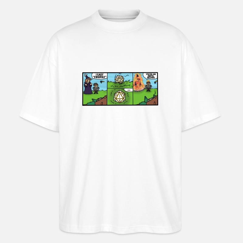 Kurzer Comic - Stanley/Stella Oversized Unisex Bio T-Shirt Blaster 2.0 - Weiß