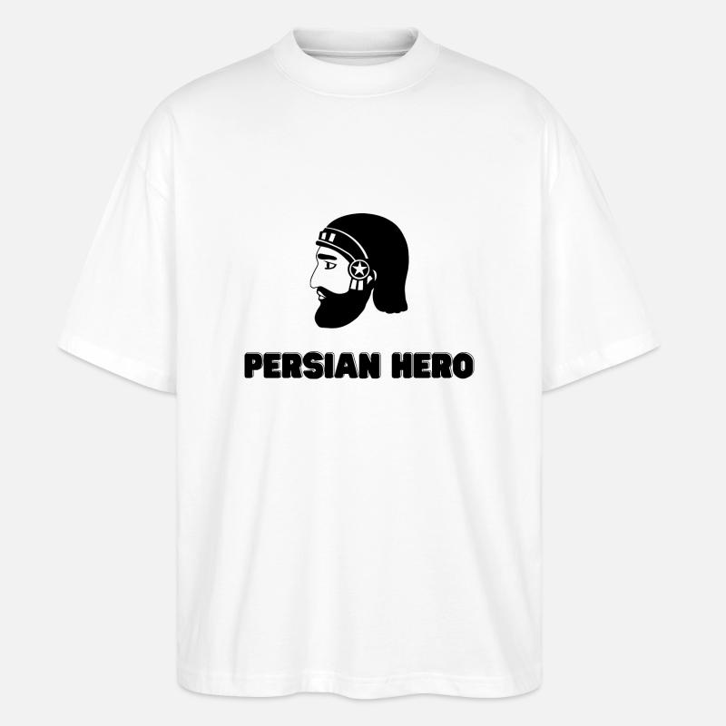 Koorosh - Persische Kunst - Iran - Stanley/Stella Oversized Unisex Bio T-Shirt Blaster 2.0 - Weiß